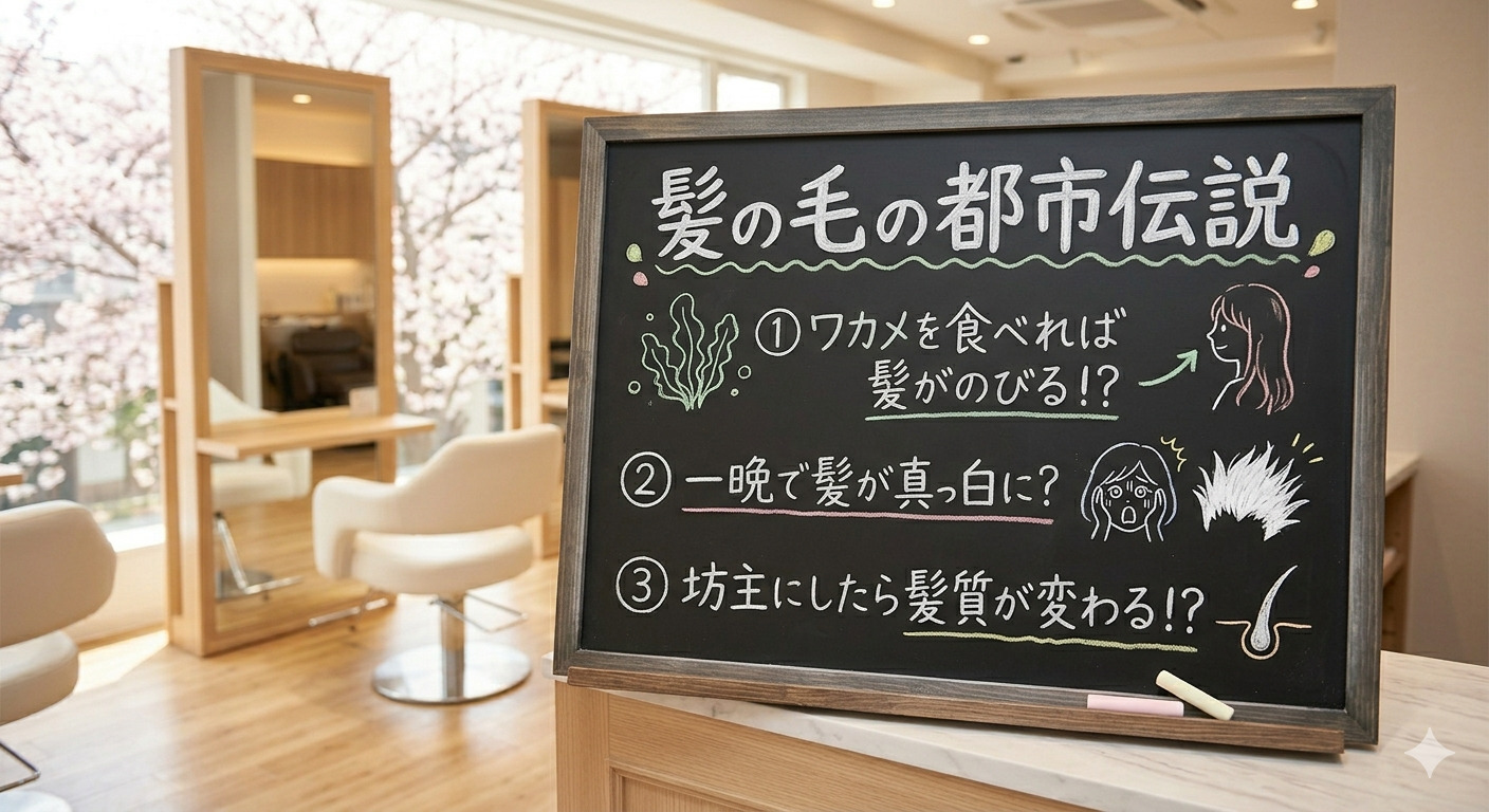 これってホント?髪にまつわる驚きの真実の写真(大阪府池田市)